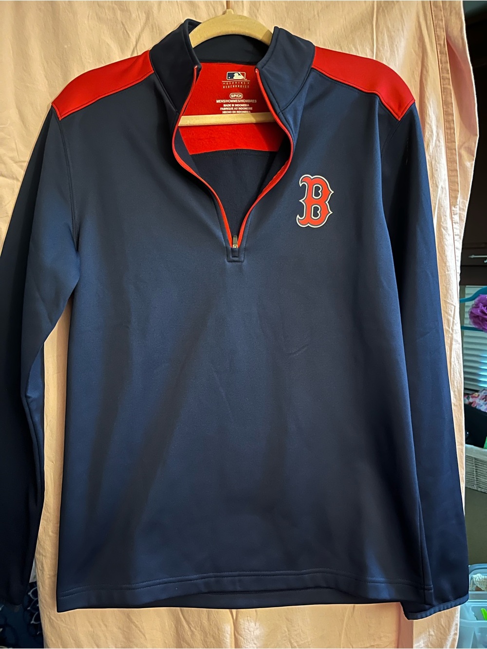 Genuine Merchandise Navy & Red MLB Zip Jacket